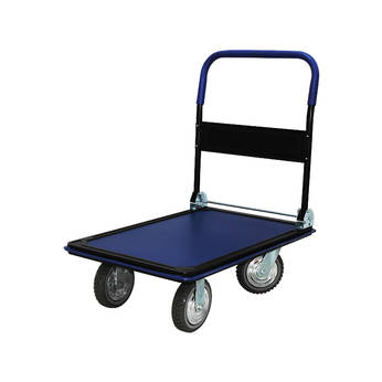 Steel platform heavy duty hand truck trolley cart with folding handle