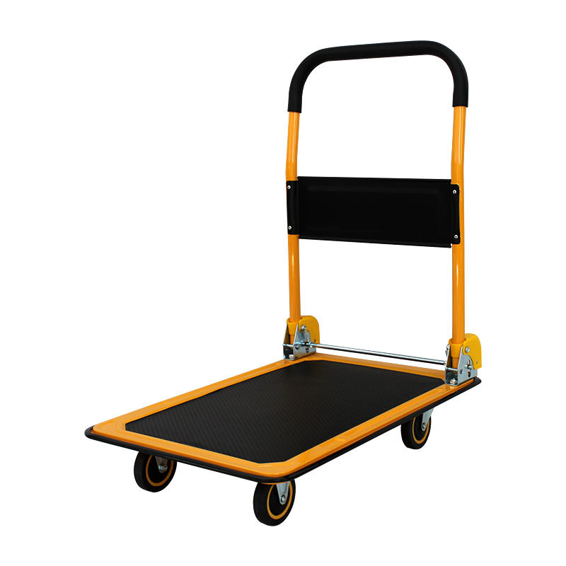 150KG industrial foldable platform hand push truck hand carts & steel trolleys
