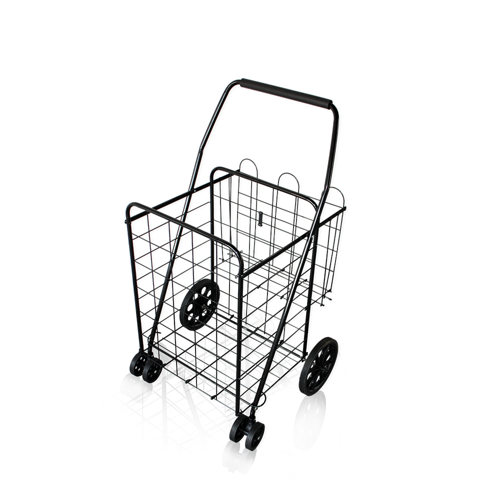 Utility 4 wheels steel folding Multifunction Storage Shopping Cart